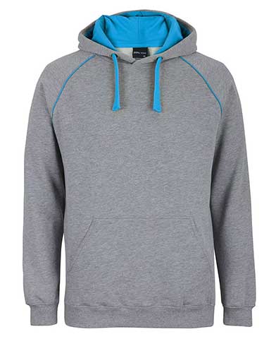 JB's wear Adults Contrast Fleecy Hoodie 3CFH